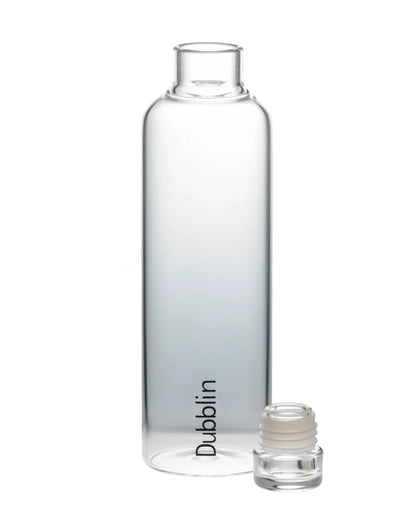 Dubblin Pure 800ml Borosilicate Glass Bottle with Push Cap