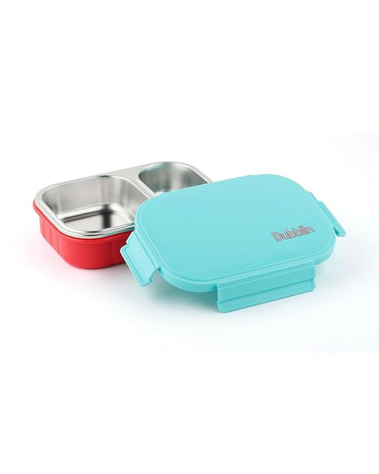 Dubblin Ricky Stainless Steel 2 Partition Lunch Box
