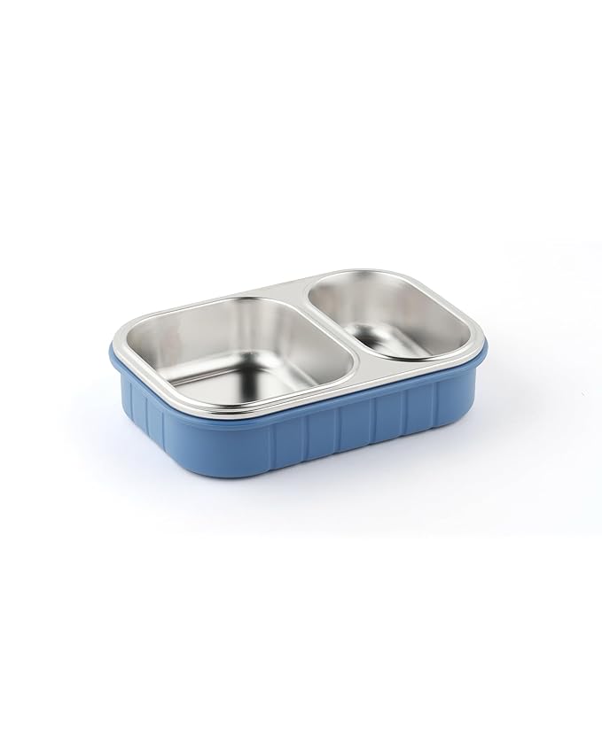 Dubblin Ricky Stainless Steel 2 Partition Lunch Box