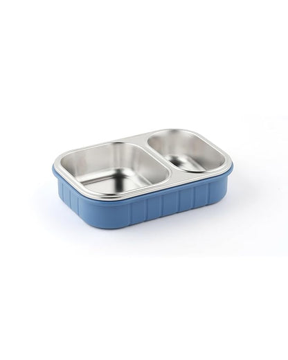 Dubblin Ricky Stainless Steel 2 Partition Lunch Box