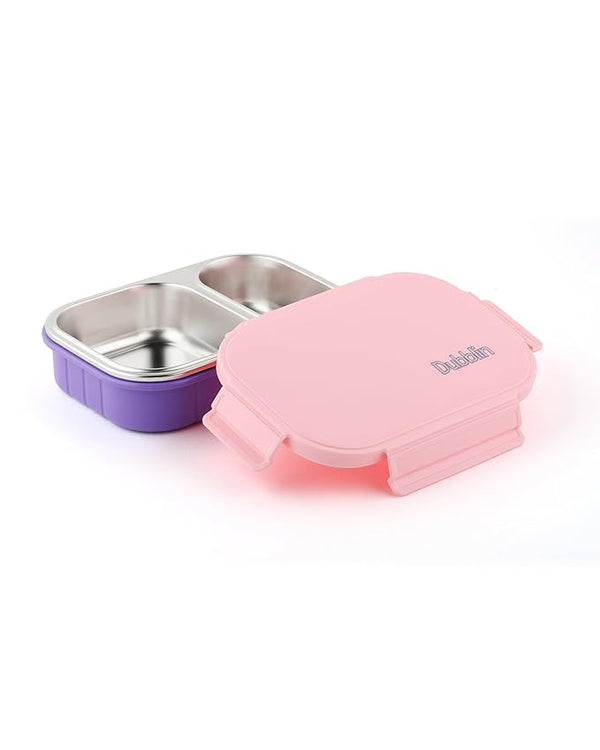 Dubblin Ricky Stainless Steel 2 Partition Lunch Box