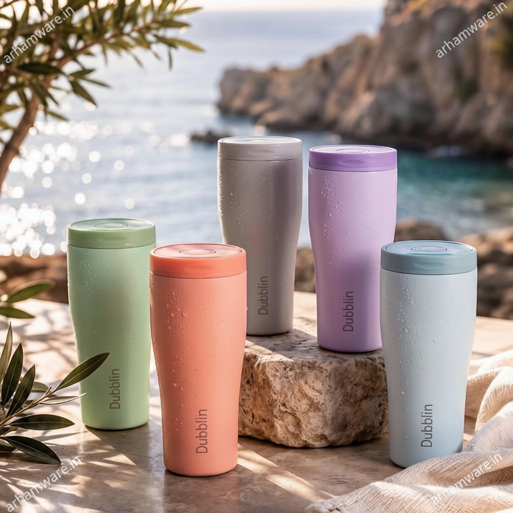 Dubblin Rose Mug 330 Stainless Steel