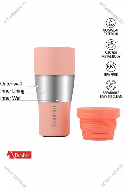 Dubblin Rose Mug 330 Stainless Steel