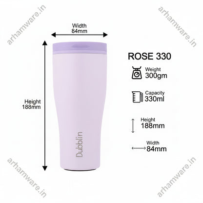Dubblin Rose Mug 330 Stainless Steel