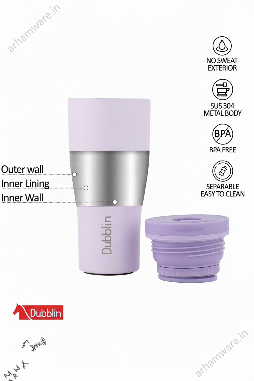 Dubblin Rose Mug 330 Stainless Steel