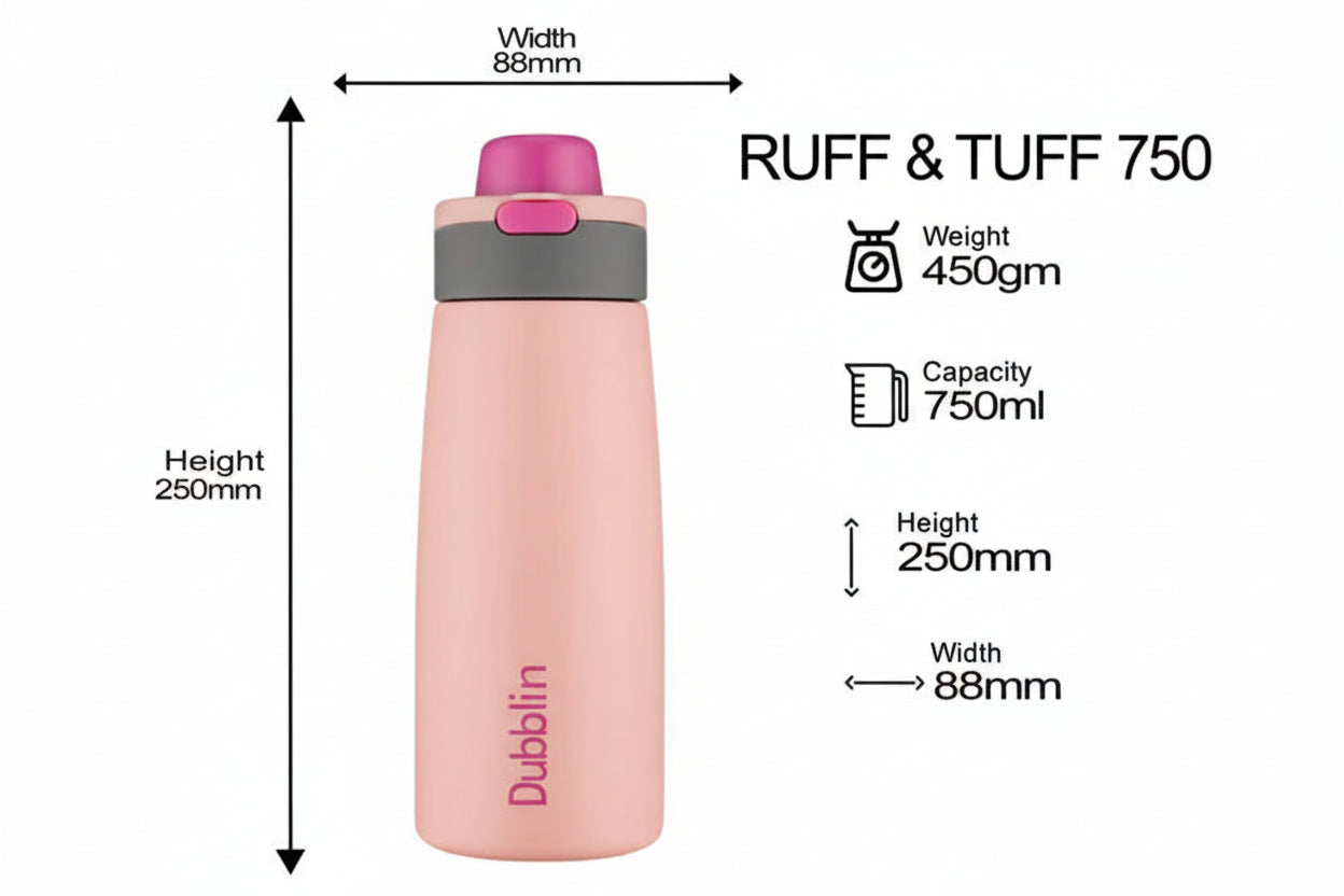 Dubblin Ruff & Tuff 750 Thermal Vacuum Insulated Bottle