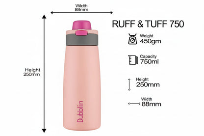 Dubblin Ruff & Tuff 750 Thermal Vacuum Insulated Bottle