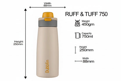 Dubblin Ruff & Tuff 750 Thermal Vacuum Insulated Bottle