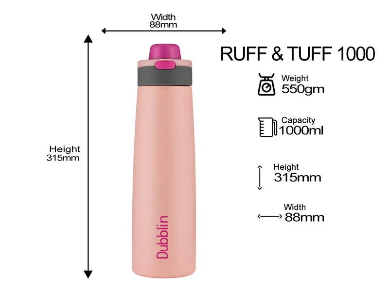 Dubblin Ruff & Tuff 1000 Thermal Vacuum Insulated Bottle