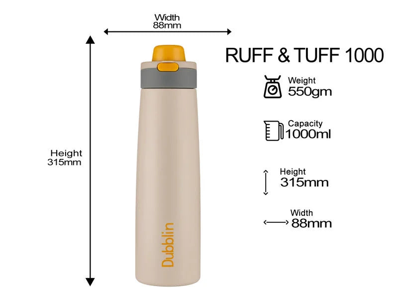 Dubblin Ruff & Tuff 1000 Thermal Vacuum Insulated Bottle