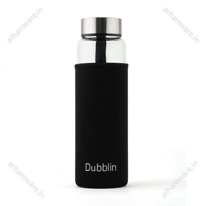 Dubblin Stream Borosilicate Glass Bottle With Bag
