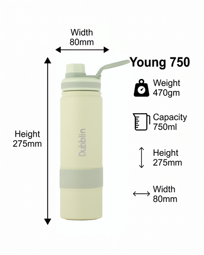 Dubblin Young 750ml Thermal Vacuum Insulated Bottle