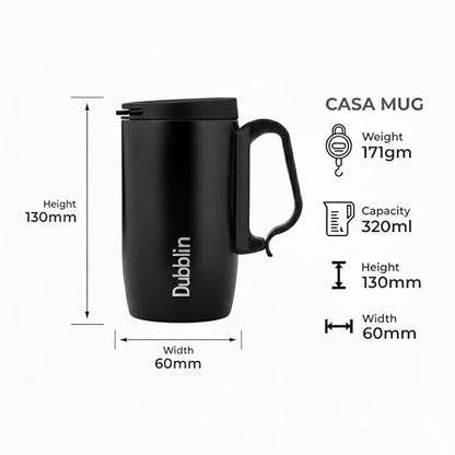 Dubblin Casa Stainless Steel Coffee Mug