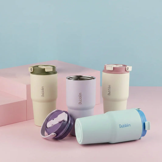 Dubblin Craze 550 Thermal Vacuum Insulated Sipper Bottle (Twin Flow: Normal Sipper Plus Straw Sipper)