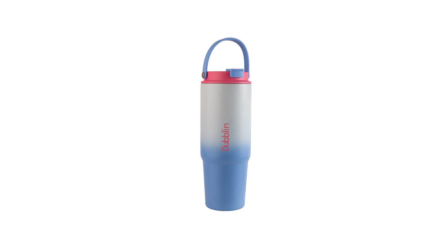 Dubblin Craze 800 Thermal Vacuum Insulated Sipper Bottle (Twin Flow: Gulper Plus Straw Sipper)