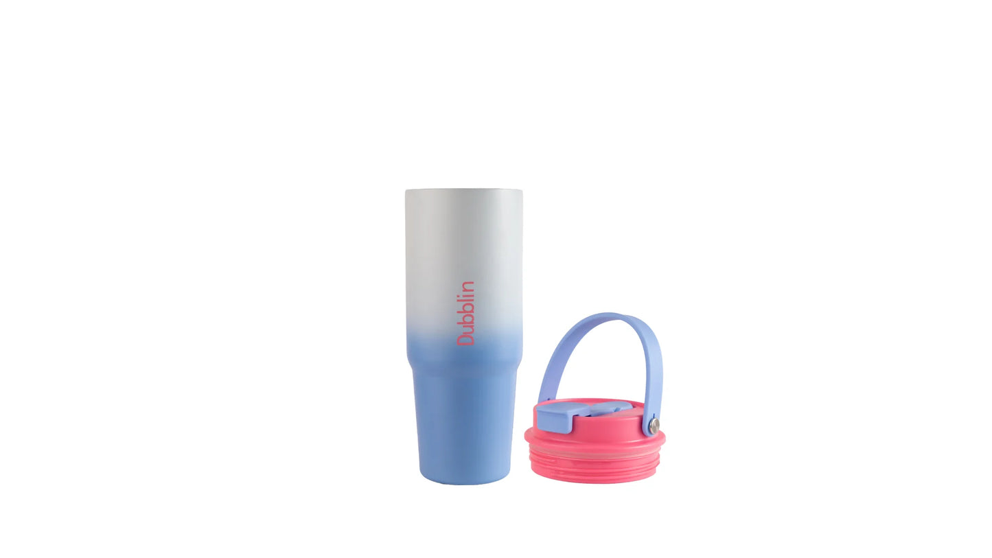 Dubblin Craze 800 Thermal Vacuum Insulated Sipper Bottle (Twin Flow: Gulper Plus Straw Sipper)