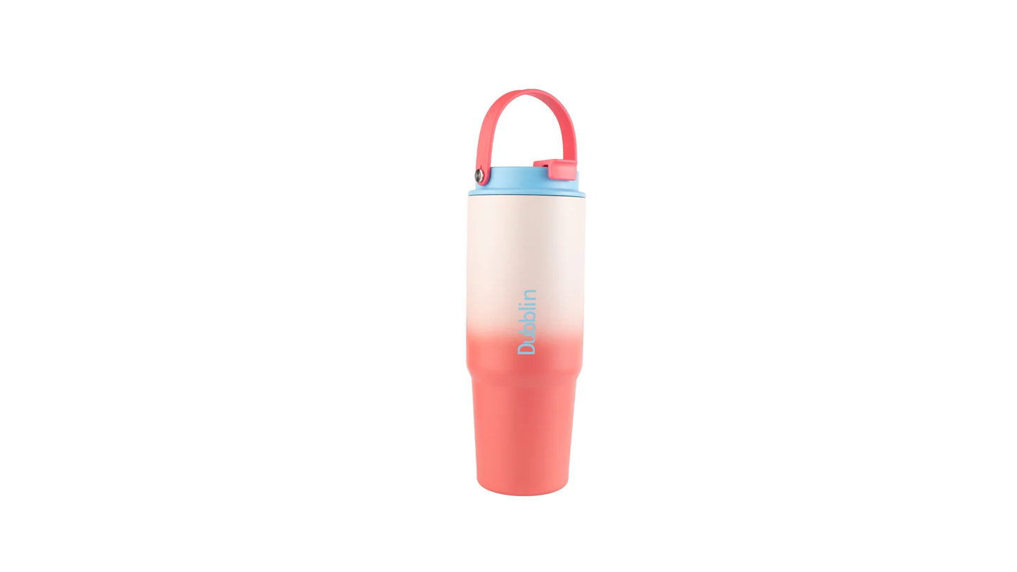 Dubblin Craze 800 Thermal Vacuum Insulated Sipper Bottle (Twin Flow: Gulper Plus Straw Sipper)