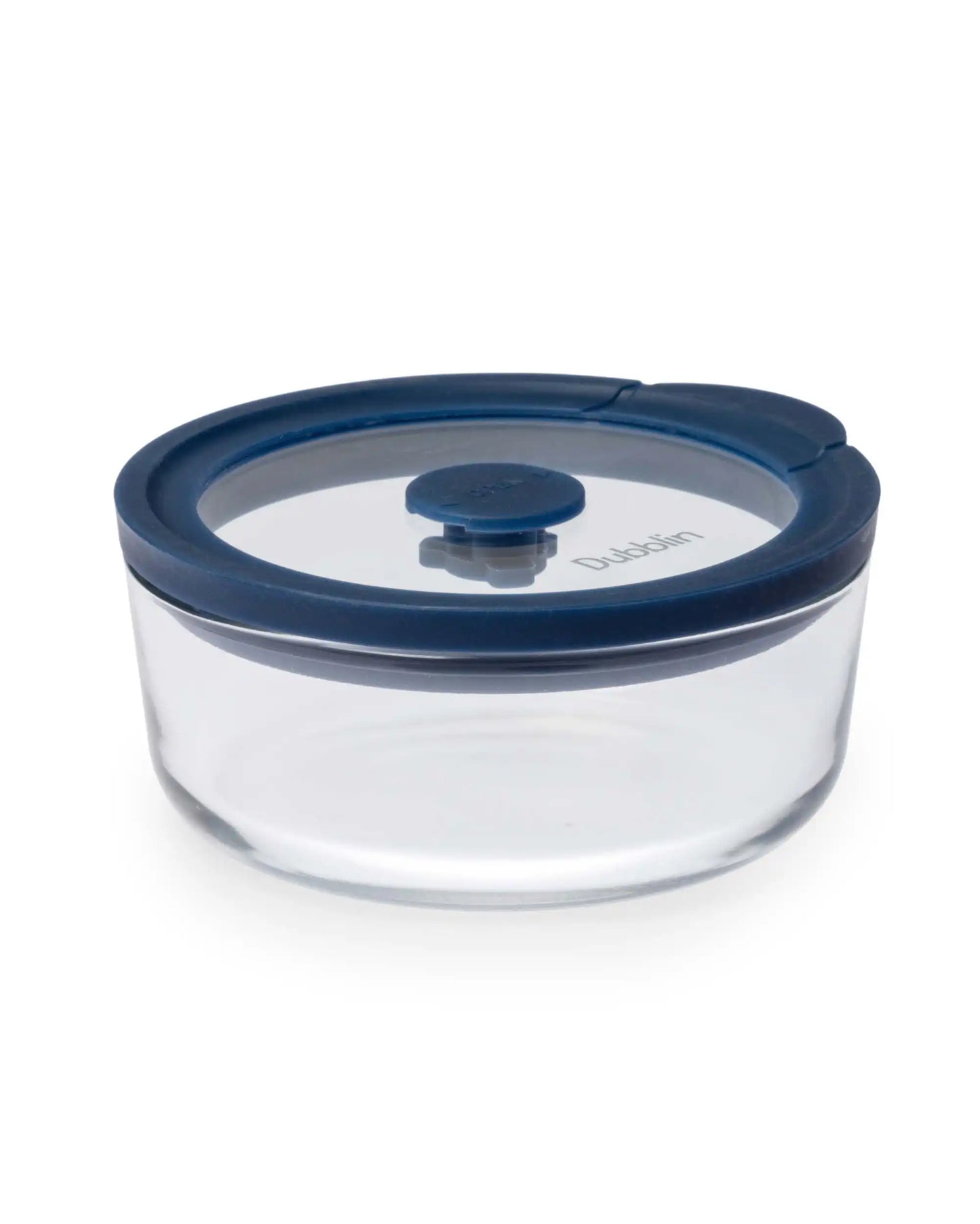 Dubblin Elegance Borosilicate Glass Serving Dish Container Round