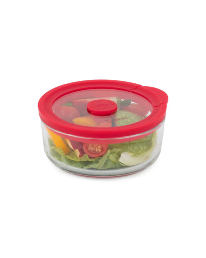 Dubblin Elegance Borosilicate Glass Serving Dish Container Round