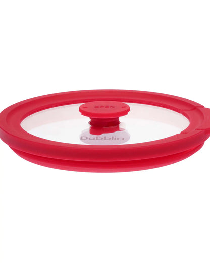 Dubblin Elegance Borosilicate Glass Serving Dish Container Round