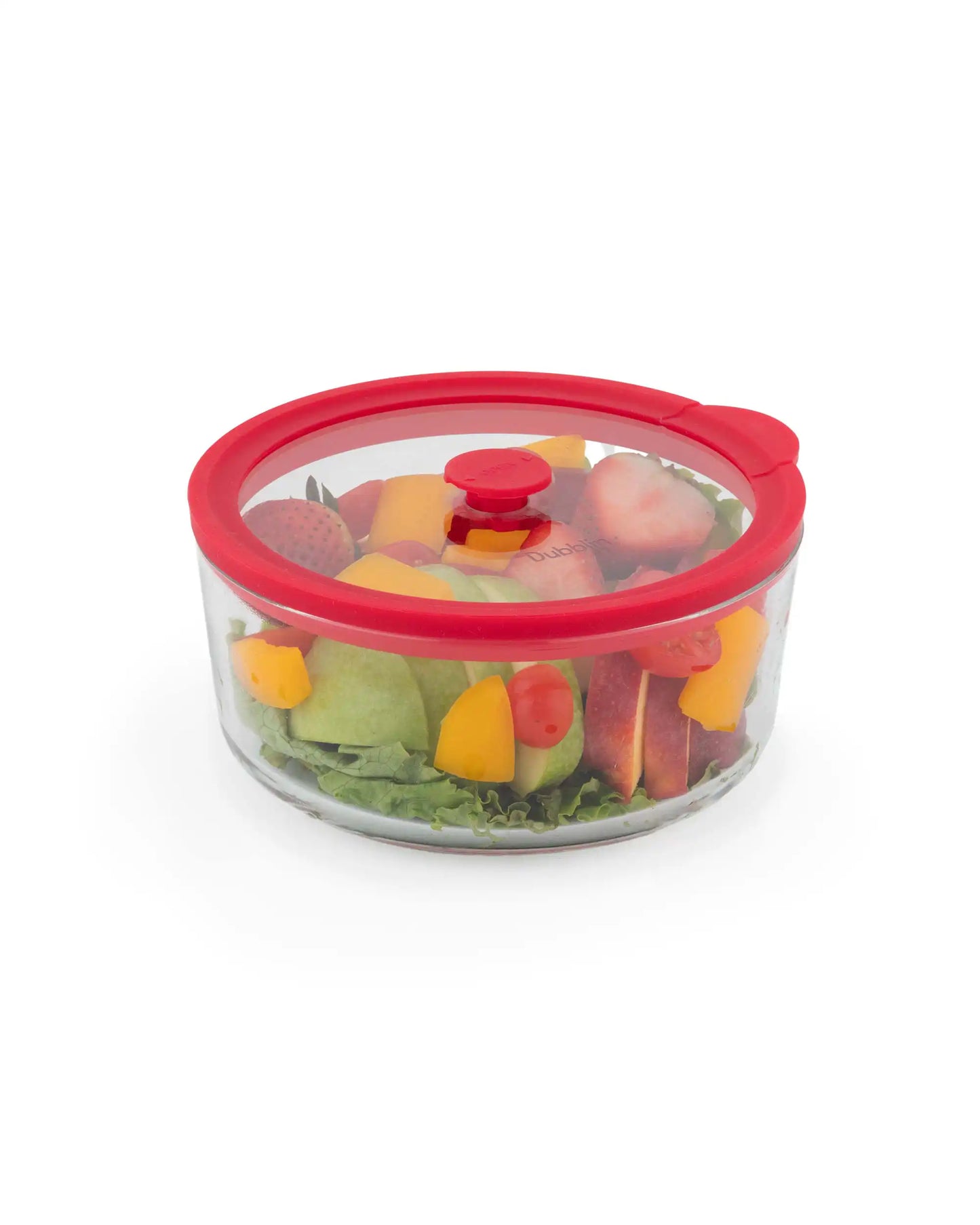 Dubblin Elegance Borosilicate Glass Serving Dish Container Round