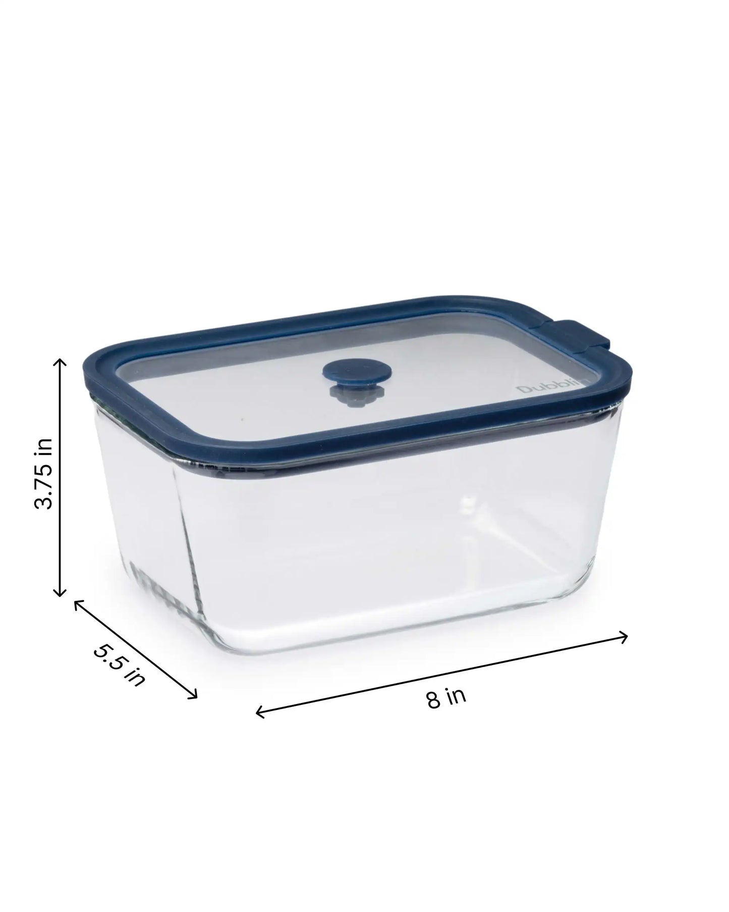 Dubblin Grace Borosilicate Glass Serving Dish Container Rectangle