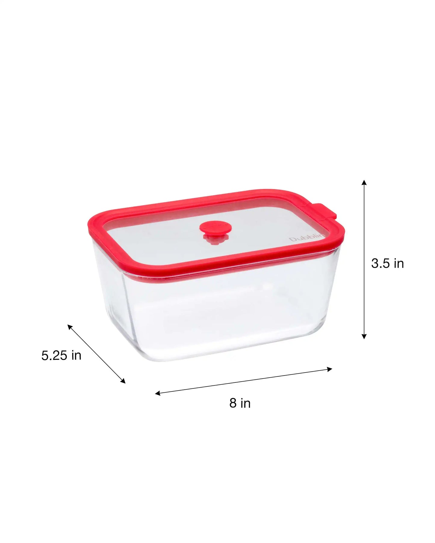 Dubblin Grace Borosilicate Glass Serving Dish Container Rectangle