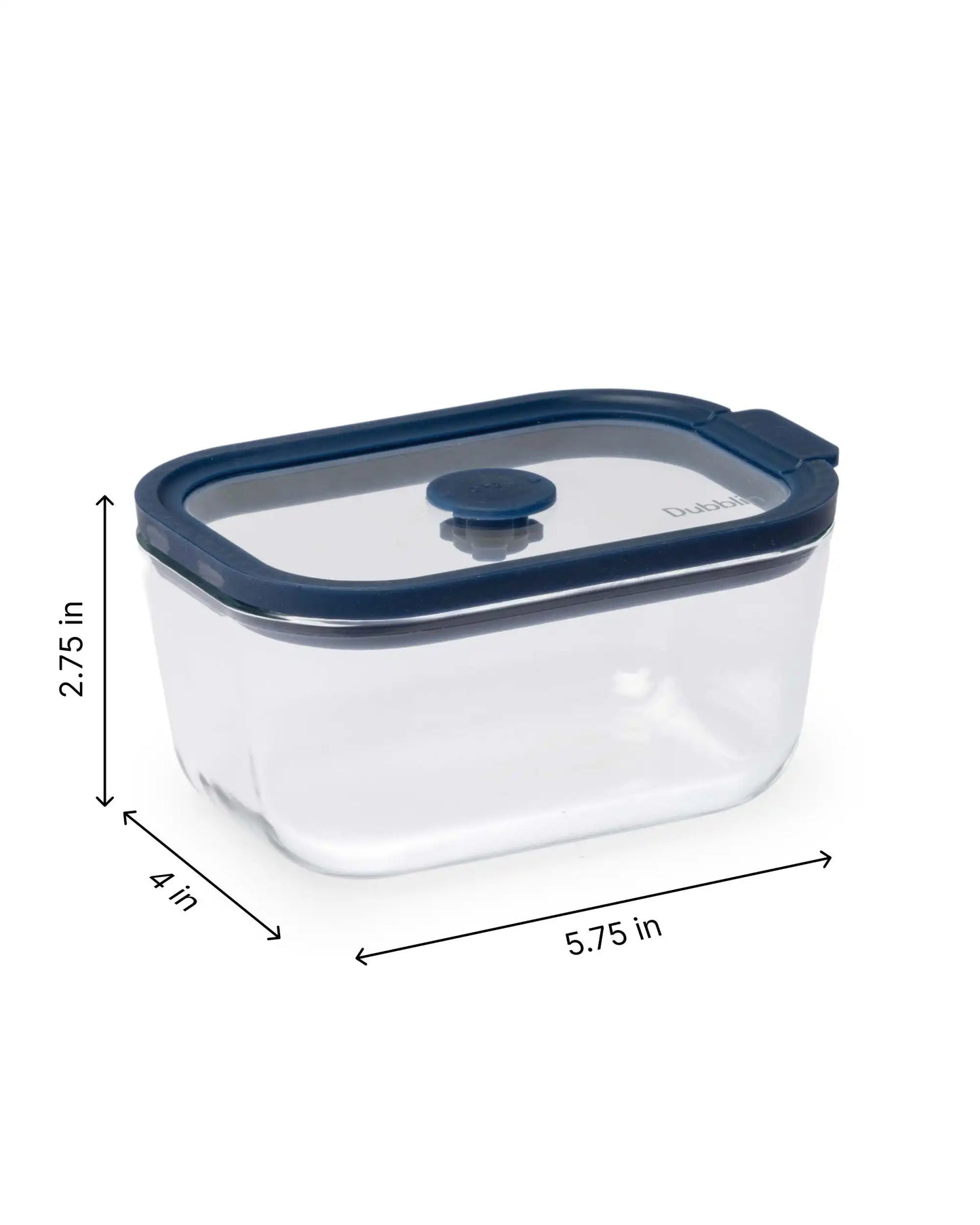 Dubblin Grace Borosilicate Glass Serving Dish Container Rectangle