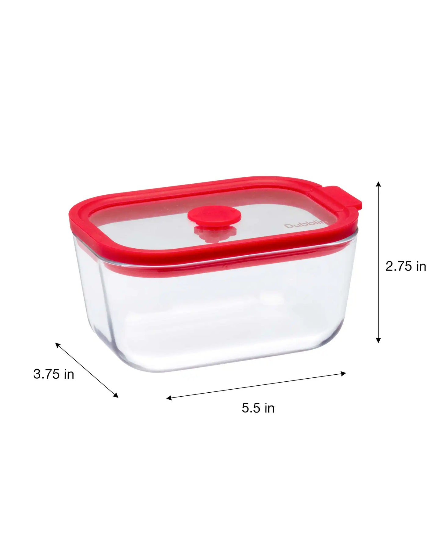 Dubblin Grace Borosilicate Glass Serving Dish Container Rectangle