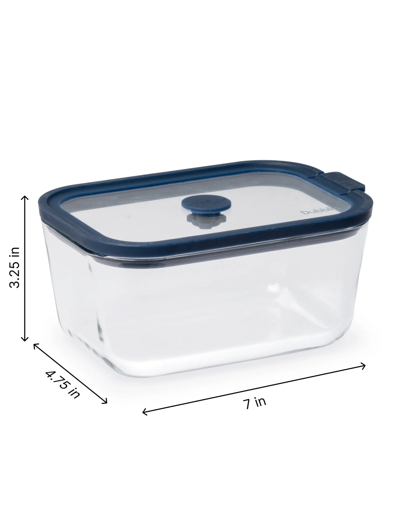 Dubblin Grace Borosilicate Glass Serving Dish Container Rectangle