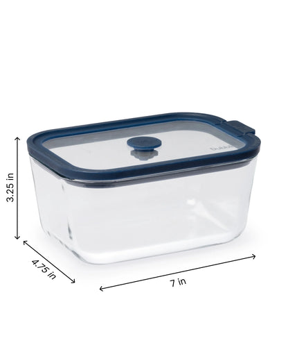 Dubblin Grace Borosilicate Glass Serving Dish Container Rectangle