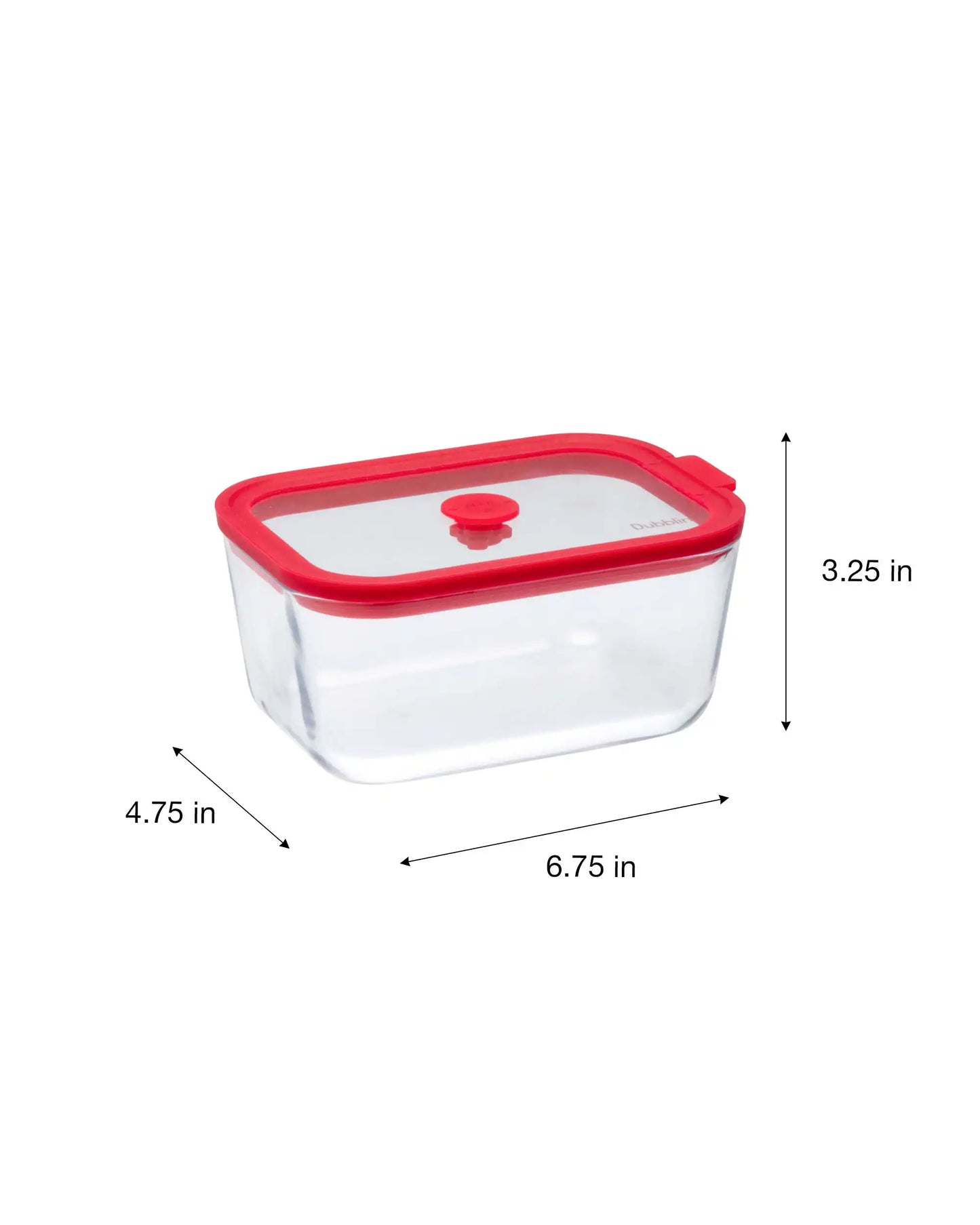 Dubblin Grace Borosilicate Glass Serving Dish Container Rectangle