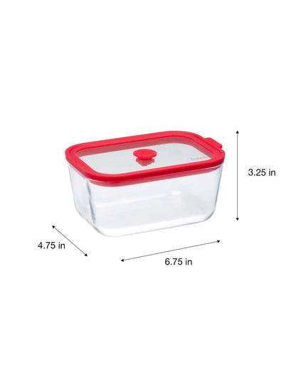 Dubblin Grace Borosilicate Glass Serving Dish Container Rectangle