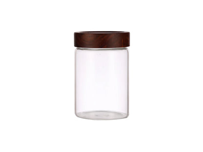 Dubblin Grove Borosilicated Glass Storage Containers with Wooden Lid