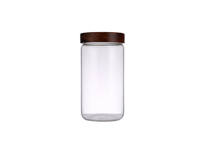 Dubblin Grove Borosilicated Glass Storage Containers with Wooden Lid