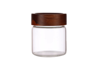 Dubblin Grove Borosilicated Glass Storage Containers with Wooden Lid