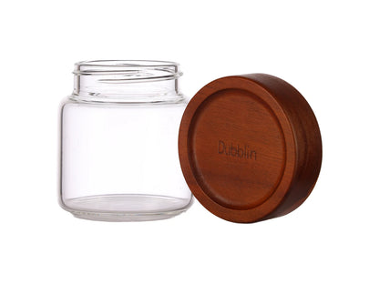 Dubblin Grove Borosilicated Glass Storage Containers with Wooden Lid