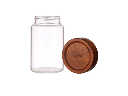 Dubblin Grove Borosilicated Glass Storage Containers with Wooden Lid