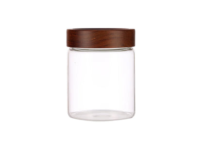 Dubblin Grove Borosilicated Glass Storage Containers with Wooden Lid