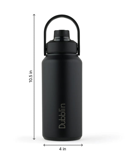 Dubblin Jumbo 1400 Thermal Vacuum Insulated Bottle (with Optional Straw Included)