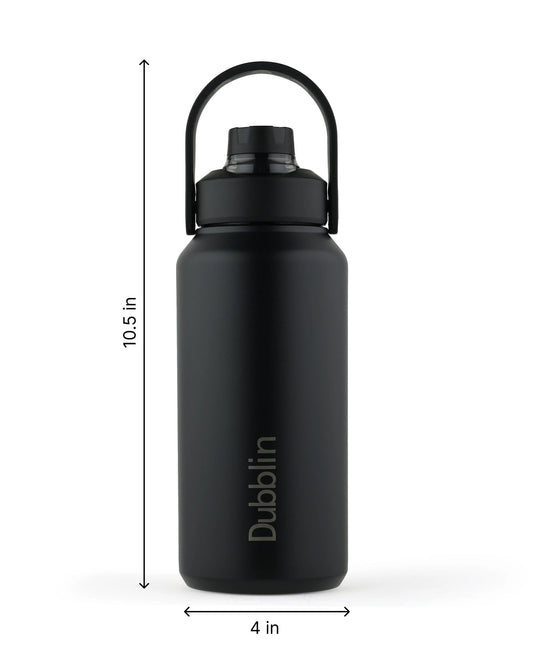 Dubblin Jumbo 1400 Thermal Vacuum Insulated Bottle (with Optional Straw Included)