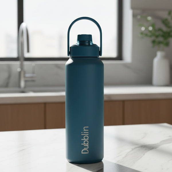 Dubblin Jumbo 1800 Thermal Vacuum Insulated Bottle (with Optional Straw Included)