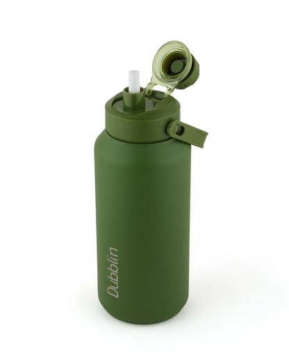 Dubblin Jumbo 1800 Thermal Vacuum Insulated Bottle (with Optional Straw Included)