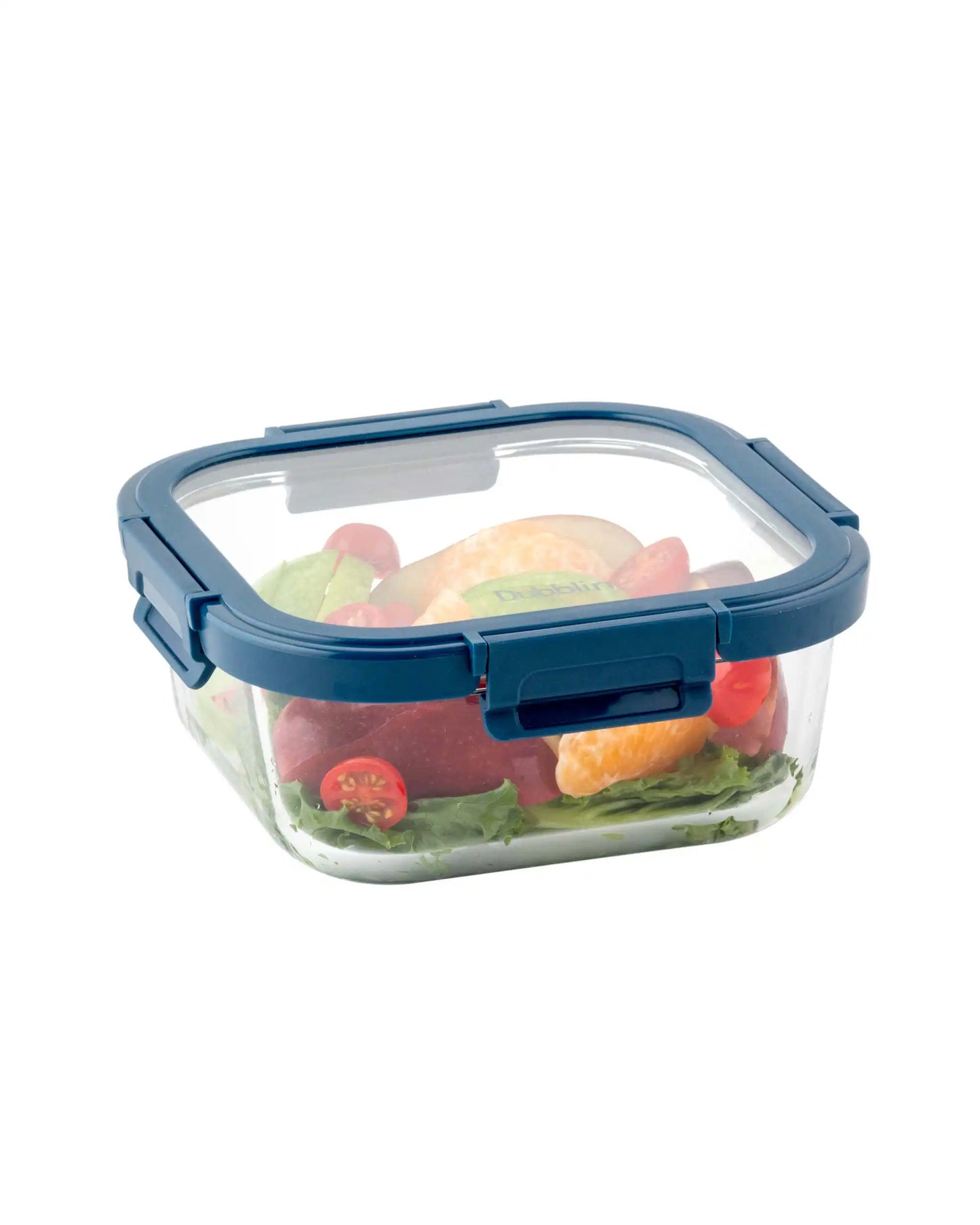 Dubblin Borosilicate Glass Container Square with Glass Lid
