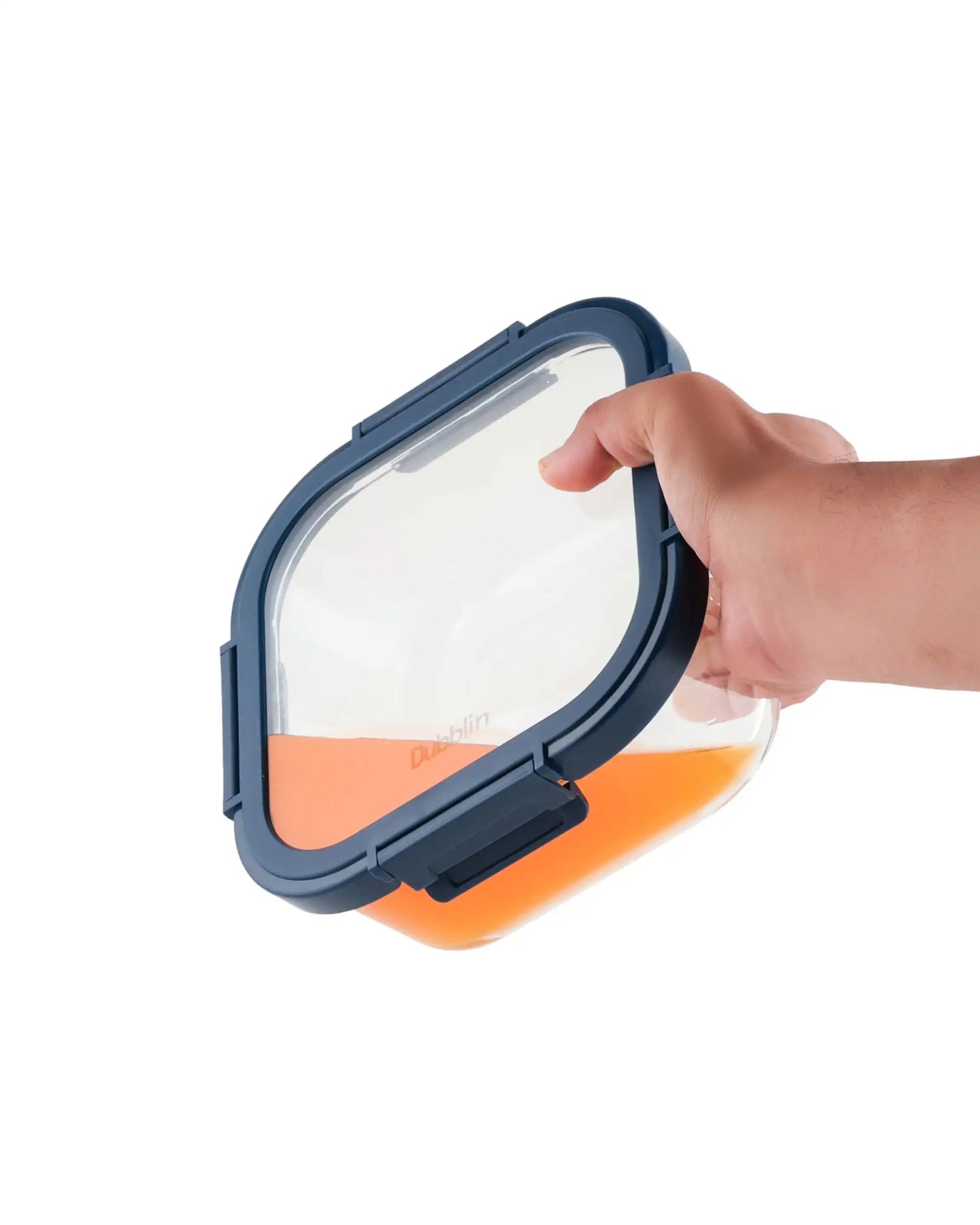 Dubblin Borosilicate Glass Container Square with Glass Lid