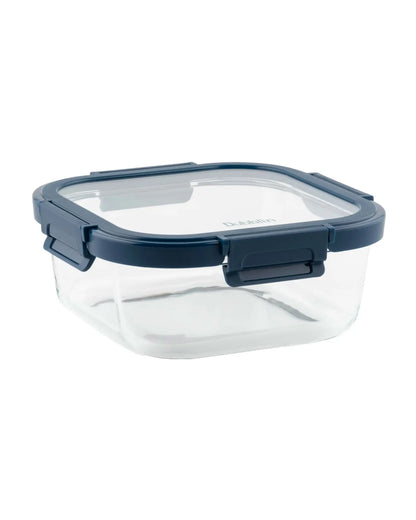 Dubblin Borosilicate Glass Container Square with Glass Lid