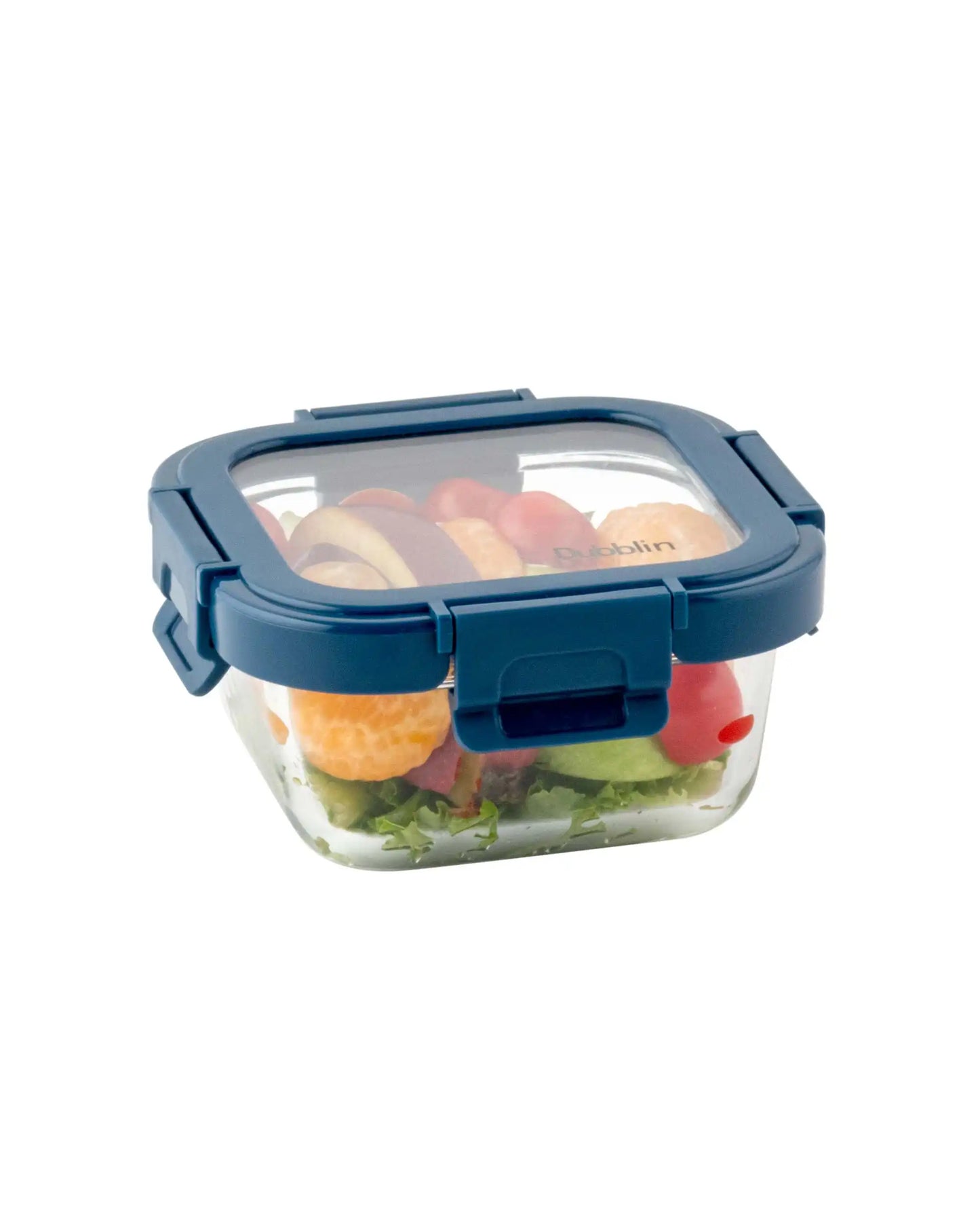 Dubblin Borosilicate Glass Container Square with Glass Lid
