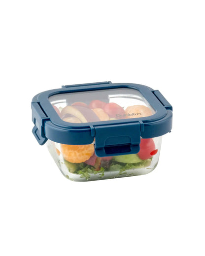 Dubblin Borosilicate Glass Container Square with Glass Lid