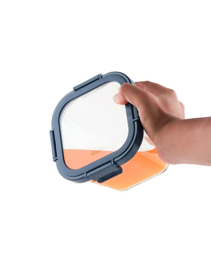 Dubblin Borosilicate Glass Container Square with Glass Lid