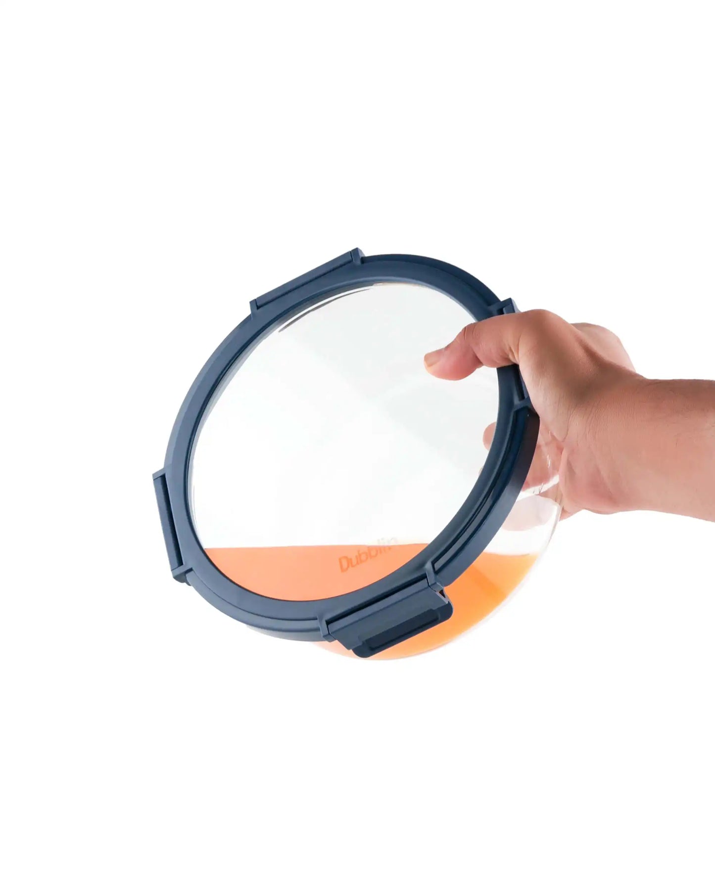 Dubblin Borosilicate Glass Container Round with Glass Lid